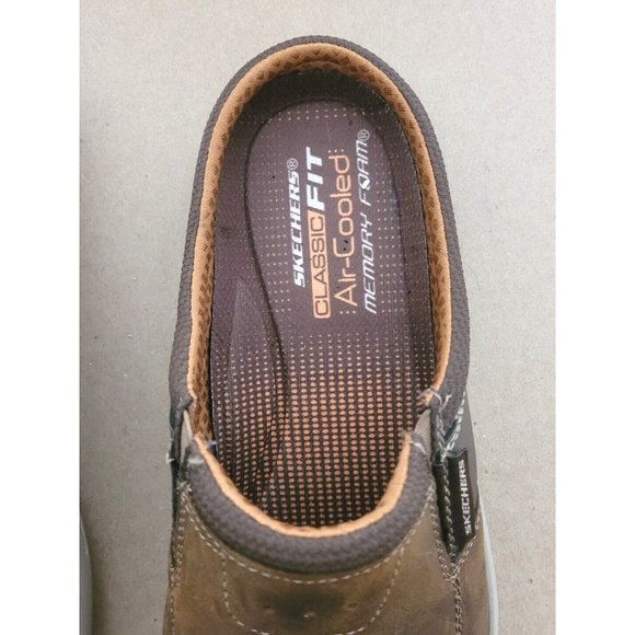 Skechers Shoes Skechers Porter Vamen Brown Leather Slip On Loafers
